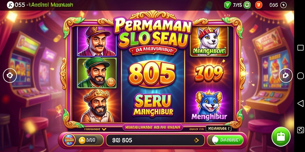 Tampilan menarik dari gameplay Slot 8055 yang seru.