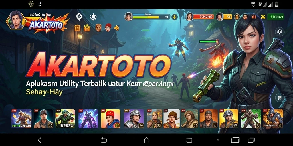 Screenshot utama AKARTOTO menampilkan antarmuka intuitif aplikasi Utility.