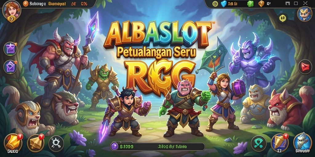 Tampilan gameplay RPG seru dalam ALBASLOT.