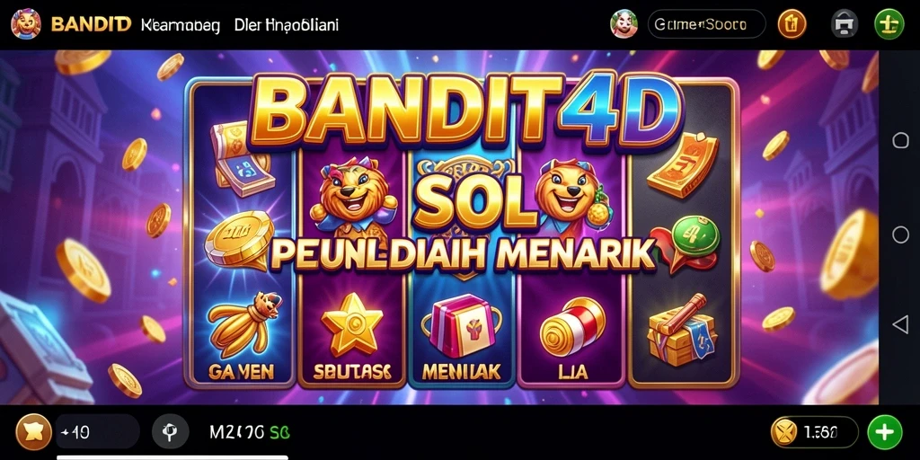 Tampilan menawan dari gameplay Slot BANDIT4D yang mengasyikkan.