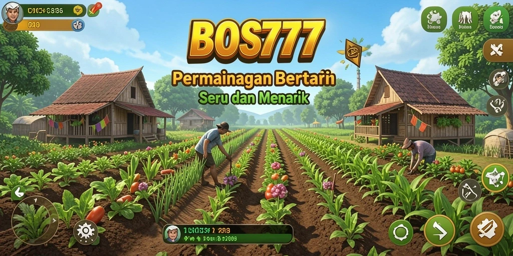 Tangkapan layar gameplay BOS777 menampilkan aksi seru dalam bertani.