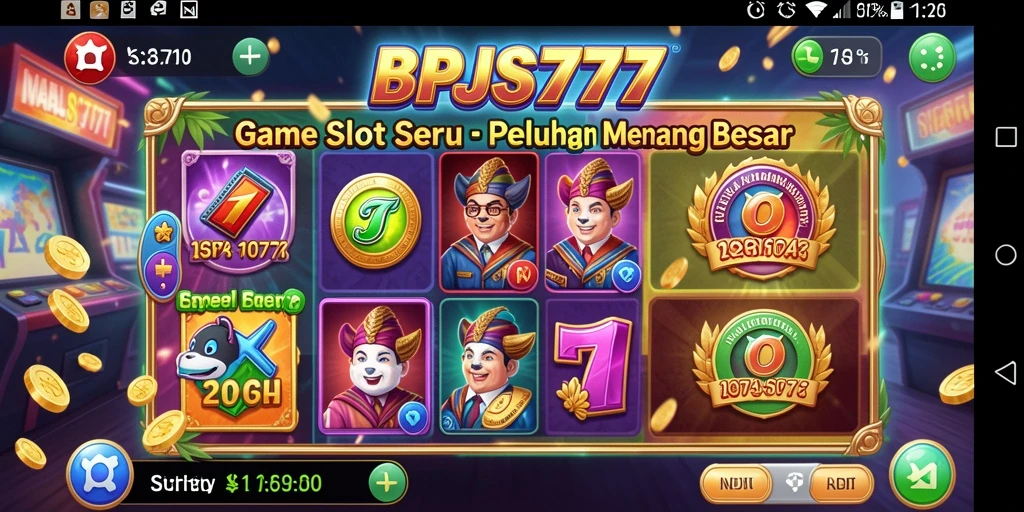 Tampilan permainan Slot BPJS777 yang menarik dan seru.