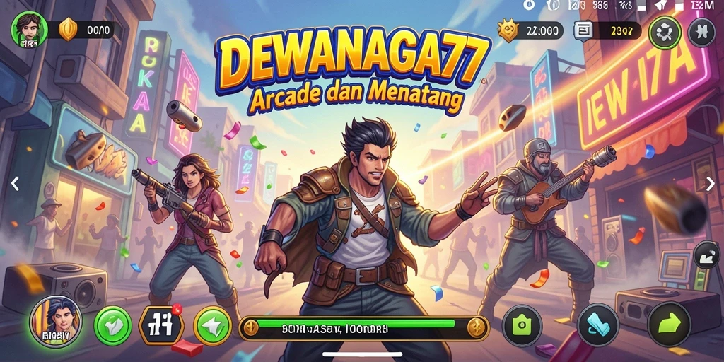 Screenshot gameplay utama DEWANAGA77 yang menunjukkan keseruan dan tantangan.