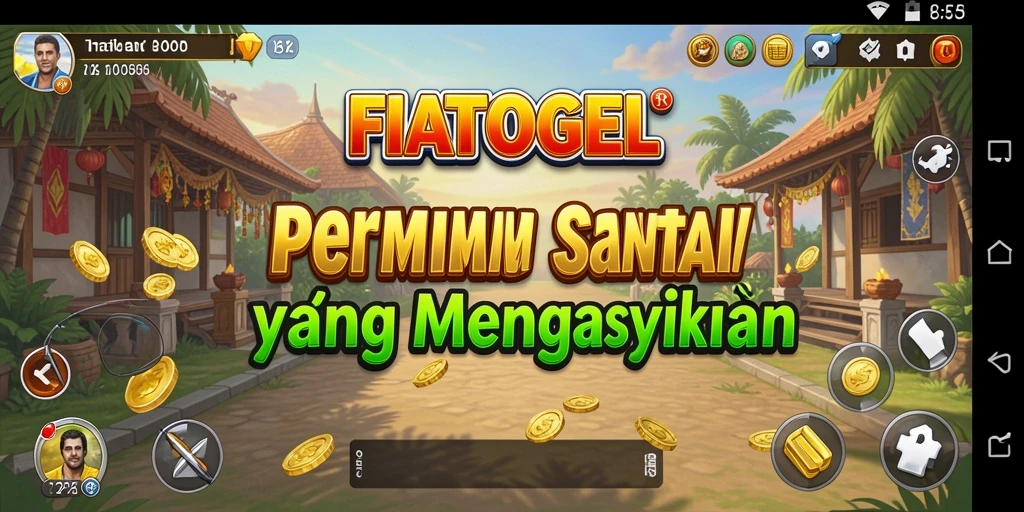 Tampilan gameplay menarik dari FIATOGEL yang seru dan santai.