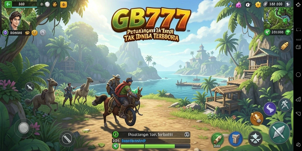 Screenshot dari gameplay Open World yang mengesankan dalam GB777.