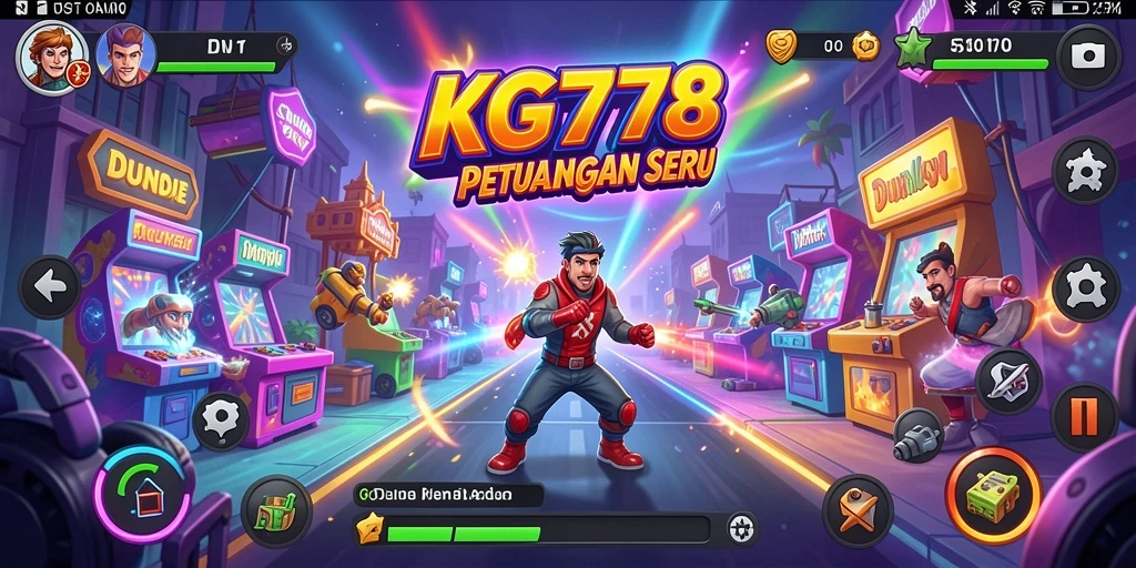 Screenshot utama KG778 menunjukkan aksi seru dan gameplay yang menantang.