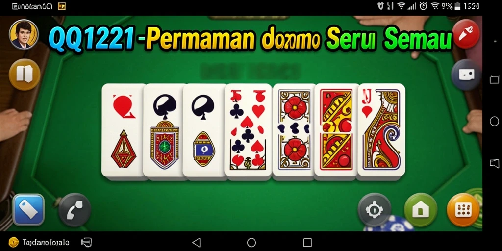 Tampilan gameplay menarik dari QQ1221 saat bermain Domino.