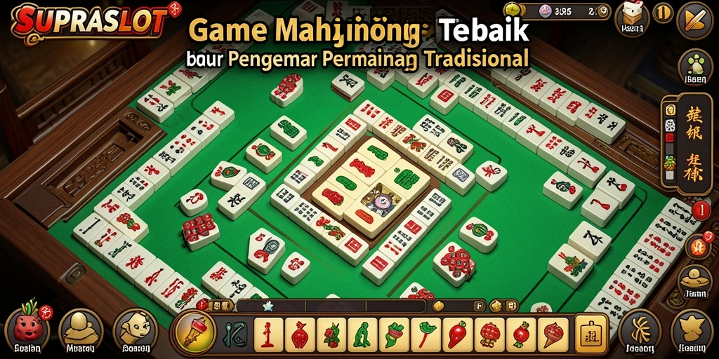 Tampilan gameplay SUPRASLOT dengan keseruan permainan Mahjong.
