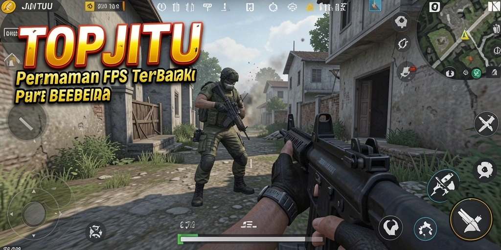 Tangkapan layar gameplay seru dari TOPJITU dengan grafis mengesankan.