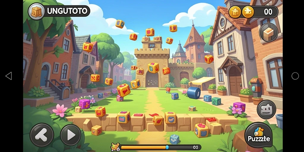 Tampilan gameplay puzzle yang menarik dari UNGUTOTO.
